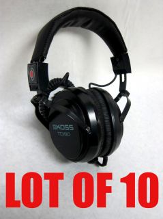 Lot 10 Koss TD80 Closed Ear Professional Industrial Audio Heavy Duty