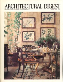 Architectural Digest Magazine January 1982 Willem de Kooning
