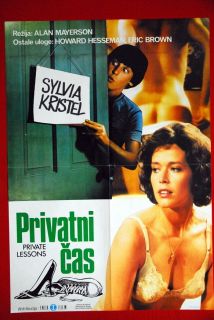 Private Lessons Sexy Sylvia Kristel EXYU Movie Poster