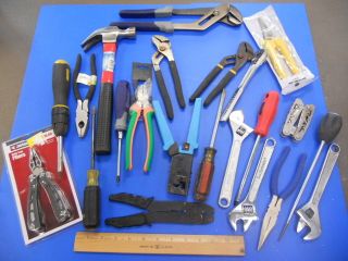Mixed Hand Tools Lot of 22 Kobalt Craftsmen Stanley Ect