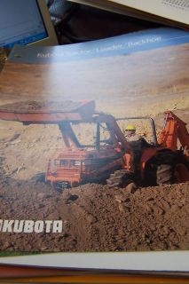 Kubota Tractor Loader Backhoe Brochure