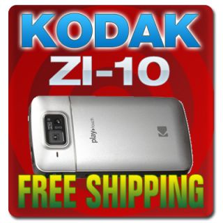 Kodak Zi10 PlayTouch Pocket Video Camera Chrome New 0041771252120