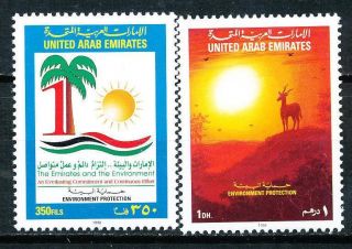 United Arab Emirates 1998 SC 609 610 World Environment Day VF NH