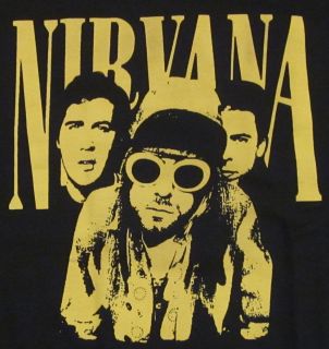 Nirvana T Shirt Kurt Cobain Dave Grohl Alt Rock Grunge Tee Adult s M L
