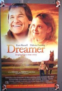DVD Poster 27x40 Dreamer Kurt Russell Dakota Fanning
