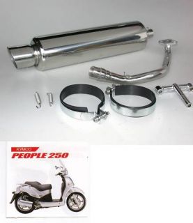 Performance Exhaust for Kymco People 250cc Scooters