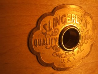  PLY IN ROUND SLINGERLAND RADIO KING SHELL KRUPA 7 EARLY VINTAGE 1939
