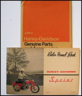 1963 Harley Davidson Aermacchi Sprint Owners Manual Rider Handbook