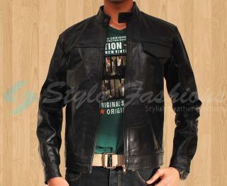 Transformers 3 Shia LaBeouf Black Sheepskin Leather Jacket