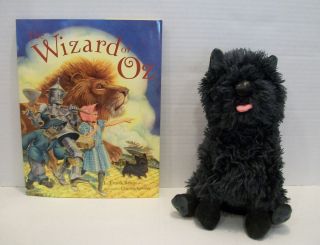Wizard of oz Stuffed Plush Toto Toy and Book by L Frank Baum