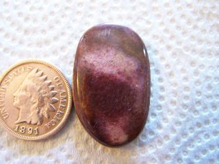 Stichtite Cabochon 19 Carats RARE Purple Freeform Cab