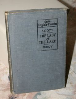 Lady of The Lake Vintage Book Sir Walter Scott 1899 HB