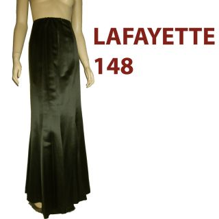 Lafayette 148 New York $400 Black 100 Silk Formal Trumpet Tuxedo Skirt