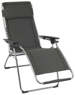 Lafuma Clipper Zero Gravity Chair Ardoise Grey Padded Recliner