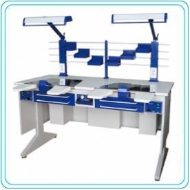 Dental Workstation Two Person Laboratory Equipments