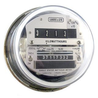 Landis and Gyr Watthour Electric Meter 4 Digits 200Amp