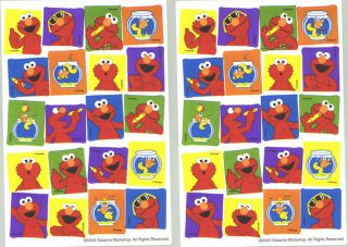 Sheets Sesame Street Elmos World Dorothy Goldfish Stickers