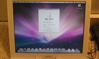 Apple Laptop Mac iBook G4 1 33GHz 10 5 Leopard DVD CD Burner WiFi