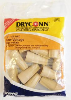 Dryconn 15 Waterproof Connectors Irrigation and Landscape Systems