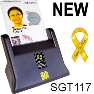 Stanley Global Sgt 117 DOD USB CAC Smart Card Reader