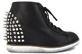 Jeffrey Campbell Edea Spike Wedge Sneaker with Spikes