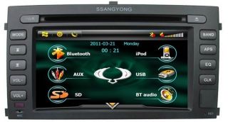 Ssangyong Rexton 2 Lasseter DVD Player Radio TV GPS Navigation Head