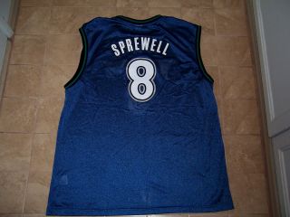 Latrell Sprewell Minnesota Timberwolves 8 NBA Jersey Adult Xtra Large