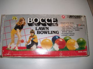 REGENTS BOCCE BALL LAWN BOWLING GAME NO RULE BOOK15 IN ORIGINAL BOX