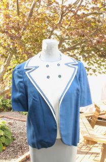 Vintage 50s Womans Sleeveless Top and Blazier Jacket