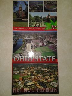 Set of 3 The Ohio State University Ohio Stadium Unused Postcards