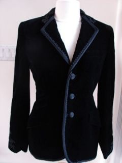Ralph Lauren Black Velvet Jacket Blazer Size 6 MSRP $1 995