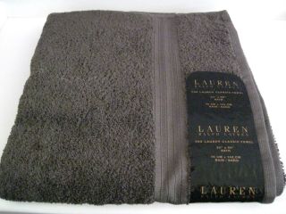 The Lauren Classic Towel by Ralph Lauren Bath Towel Gray