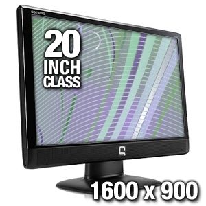 New HP Compaq Q2009 20 LCD Monitor w Speakers Warrnty