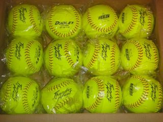 Dudley Thunderheat Fastpitch Softballs Leather Factory SEALED
