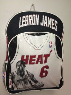 Lebron James Miami Heat New Jersey Design NBA Backpack 6 Champion