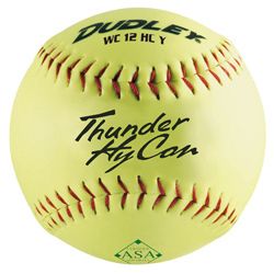 Dudley 12in Syn Leather ASA Stamped Fastpitch Softballs