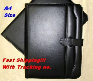 Professional Leather Padfolio with Calculator Portfolio Folder A4