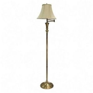 Ledu L9004 Antique Brass Swing Arm Floor Lamp 58