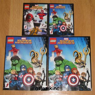 Lego Marvel Super Heroes x Men Avengers Comic Book 1 2 3 4