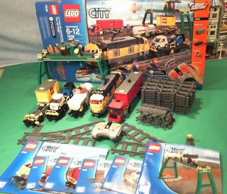 Lego Town City Train Set 7939 Cargo Train 100 Complete