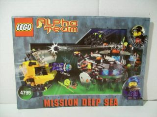 Lego 4795 Alpha Team Ogel Underwater Base w Instruction