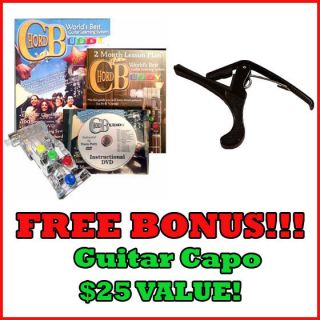Chord Buddy Learn to Play Guitar   Guide, DVD, Aid + FREE Guitar Capo
