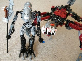 Lego Bionicle Assembled VEZON & FENRAKK Figures Set 8764 100% Complete