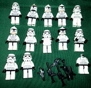 Lot Lego Minifigs Star Wars Clone Wars Storm Trooper