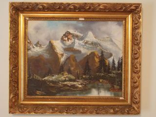Lemke Original Canvas Oil Painting with Frame