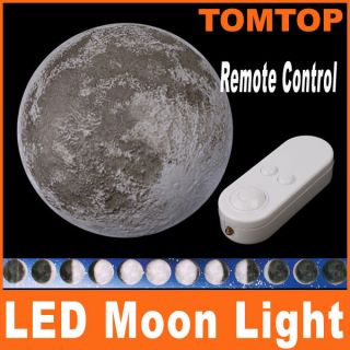 Remote Control LED Wall Night Light Moonlight Healing Moon Lamp Bulb