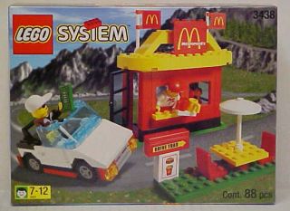 Lego Town 3438 McDonalds Restaurant MISB Released 1999