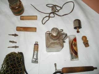 vintage 1880 1910 air brush pyrography and antique tool carving kit