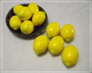 10 x Lemons Decorative Plastic Artificial Fruit Party