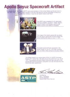 ASTP Kapton Apollo Soyuz Stafford Brand Slayton Leonov Kubasov